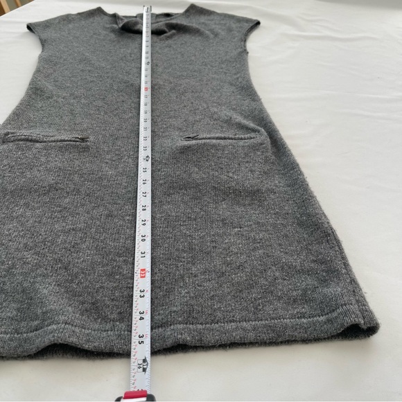BCBG Max Azria Cashmere wool sweater dress grey heather size small S - Picture 10 of 10
